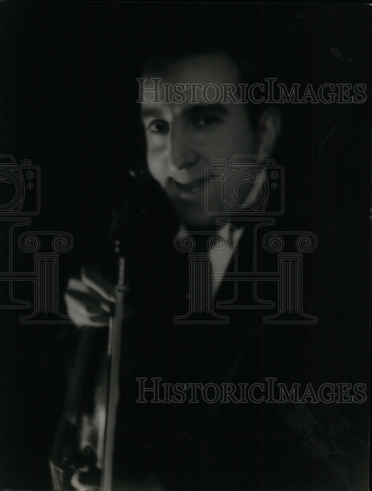 1930 Press Photo Orchestra Director Jule Lande With Violin - Historic Images