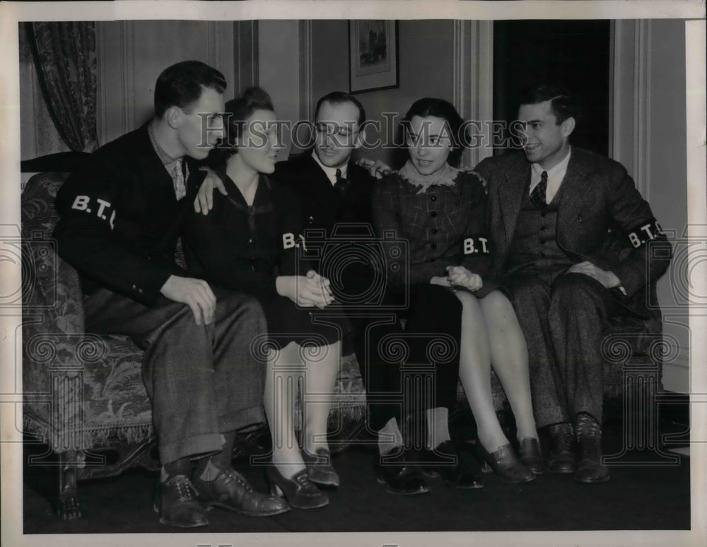 1939 Varsity Spelling Team James James, Lenora Evans, Harry Stevick - Historic Images