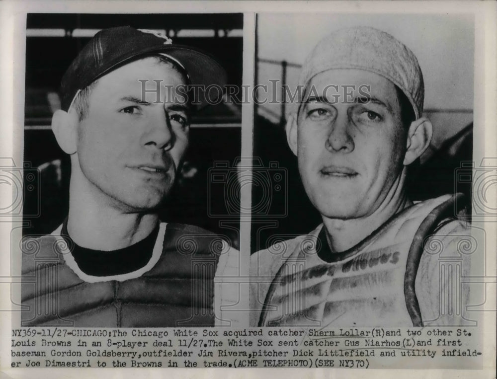 1970 Chicago White Sox Catcher Sherm Lollar & Catcher Gus Niarhos - Historic Images