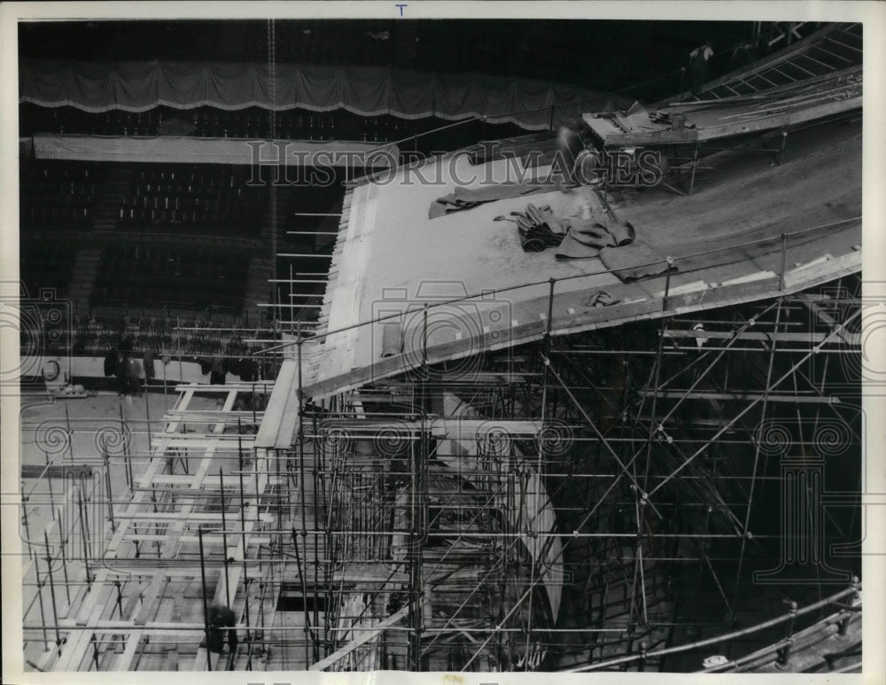 1936 Madison Square Garden, construction for a winter Carnival - Historic Images