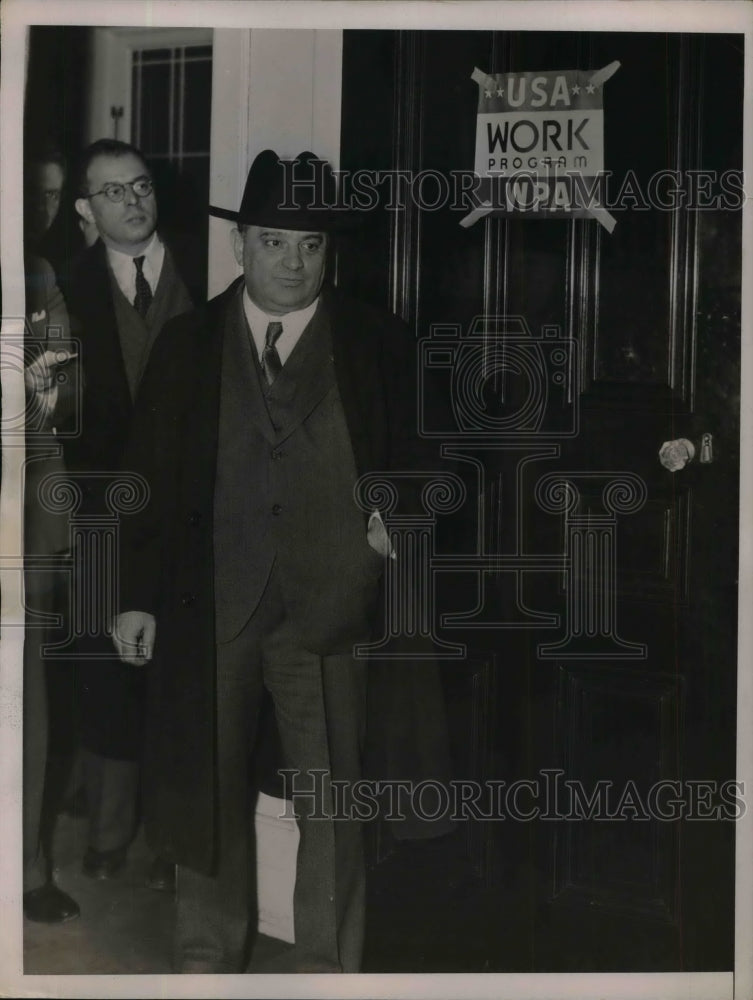 1936 Press Photo NY Mayor Firello La Guardia at his office - nea17288 - Historic Images