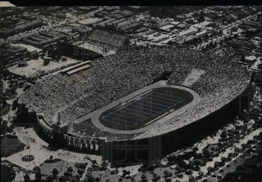 1959 Press Photo Los Angeles Sports stadium for football - Historic Images