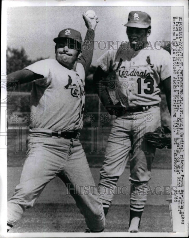 1971 Pitchers Frank Bertania and Jackie Stripling  - Historic Images