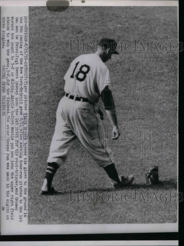 1955 Steve Gromek, Detroit Tigers Pitcher - Historic Images
