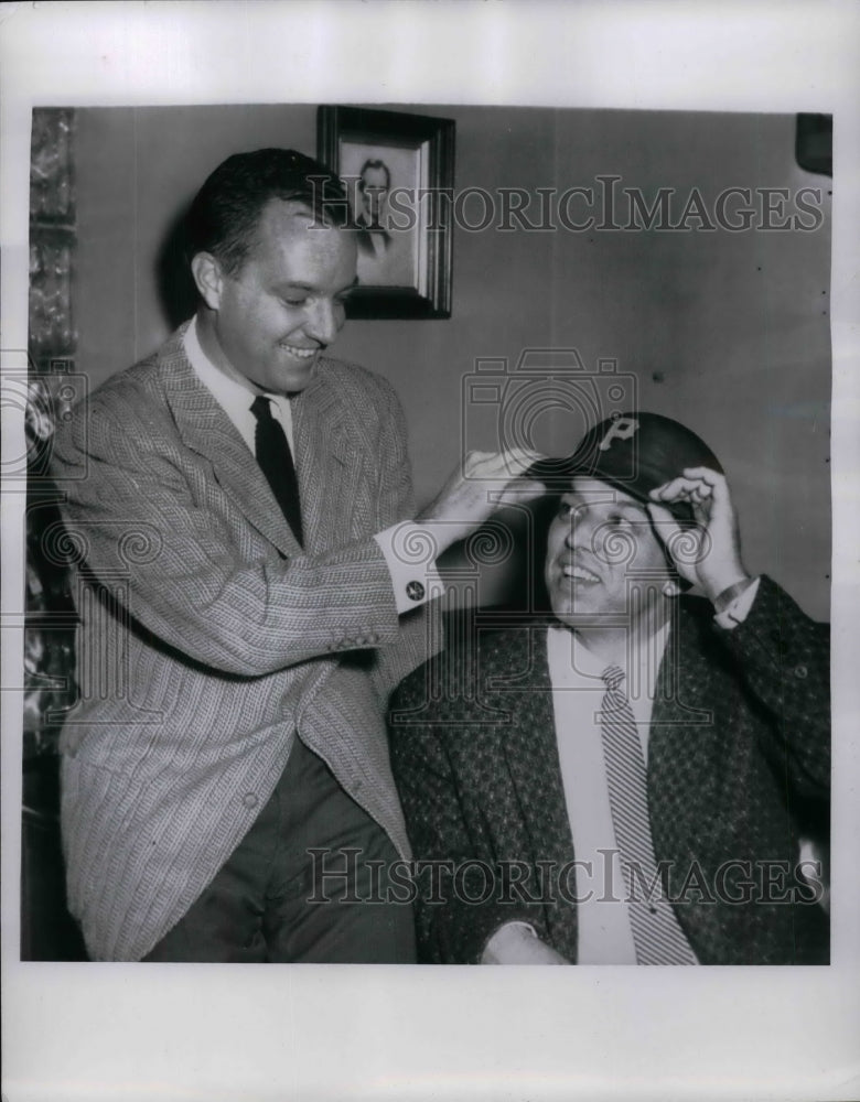 1955 L. Brown general manager Pittsburgh Pirates Bobby Bragan - Historic Images