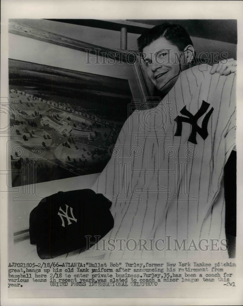 1966 NY Yankees Bullet Boy Turley announces retirement  - Historic Images