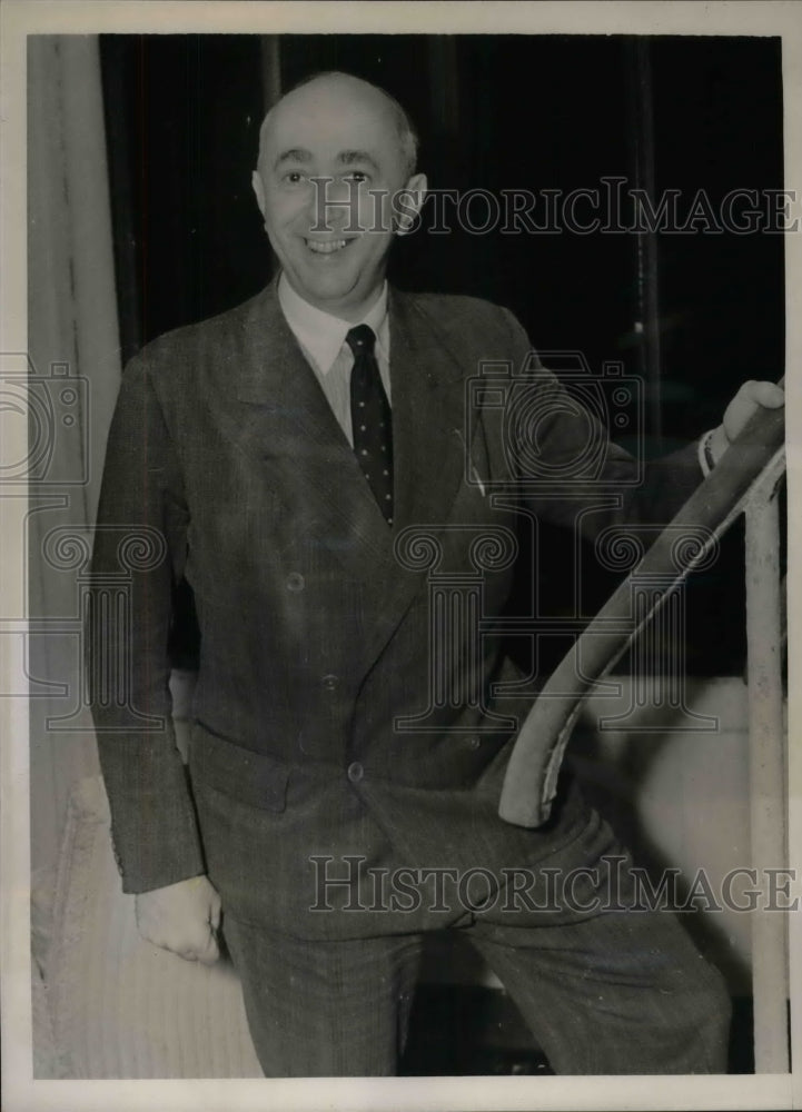1938 Concert pianist Jan Smeterlin in NY - Historic Images