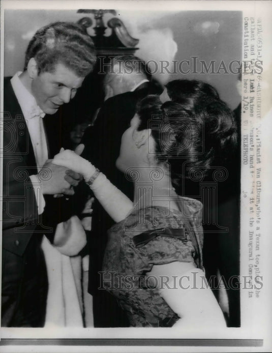 1965 Pianist Van Cliburn, Luci Baines Johnson - Historic Images