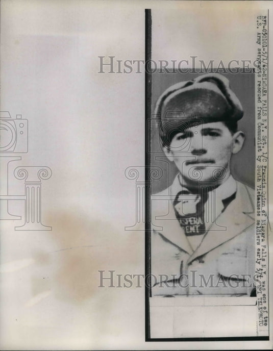 1962 Press Photo Sgt. 1/C Francis Quinn, rescued from Communist by soldiers-Historic Images