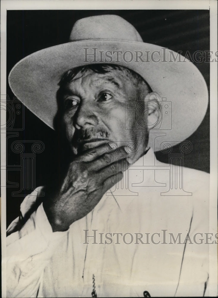 1940 Press Photo Chief Estahakee or George Jones re-elected for the third term - Historic Images