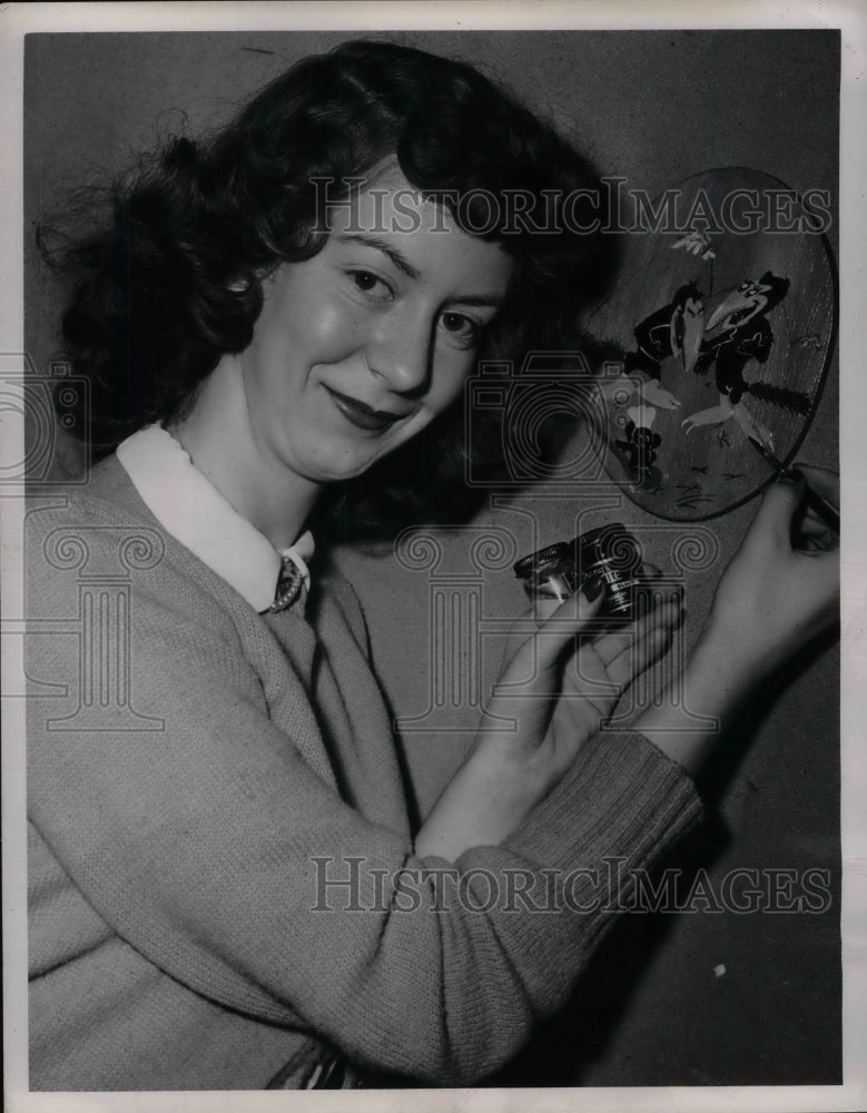 1947 Placque Painter Eileen Hollidog  - Historic Images