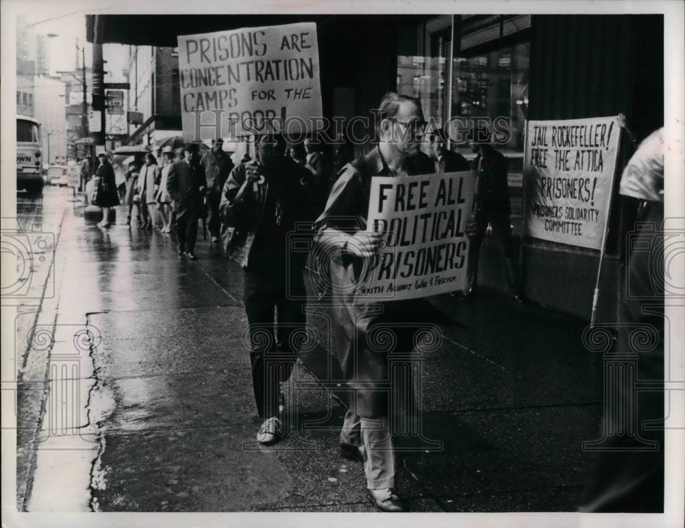 Demonstrators picketing  - Historic Images
