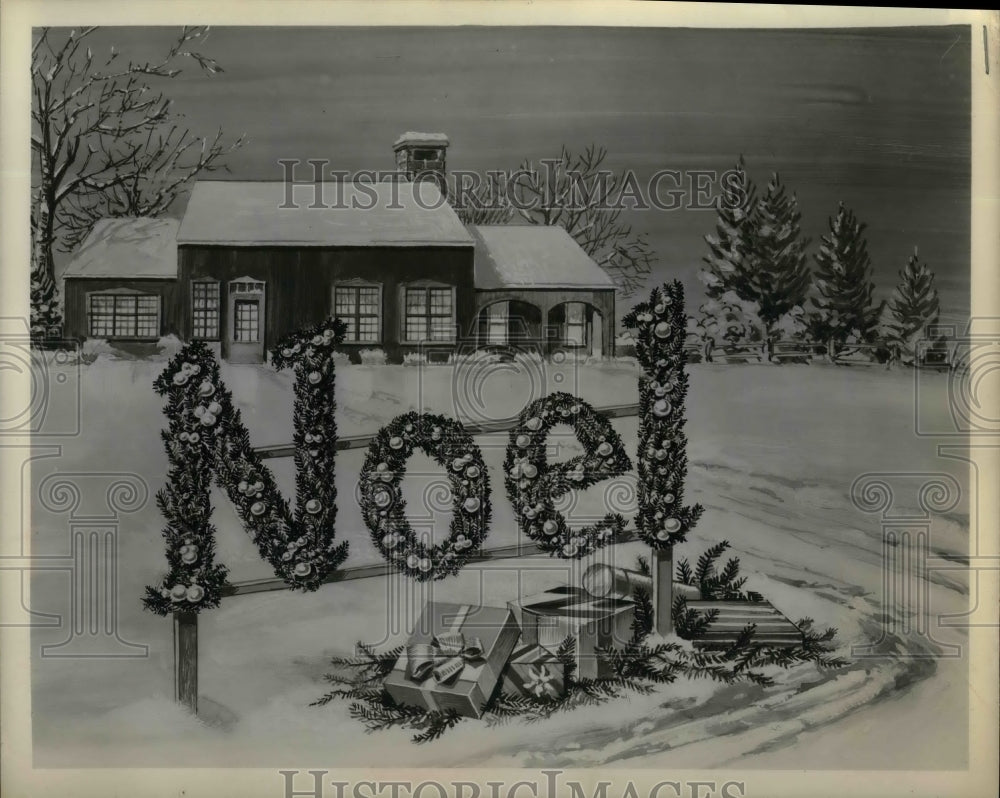 1962 Press Photo Noel Christmas Greeting Image - nea20050 - Historic Images