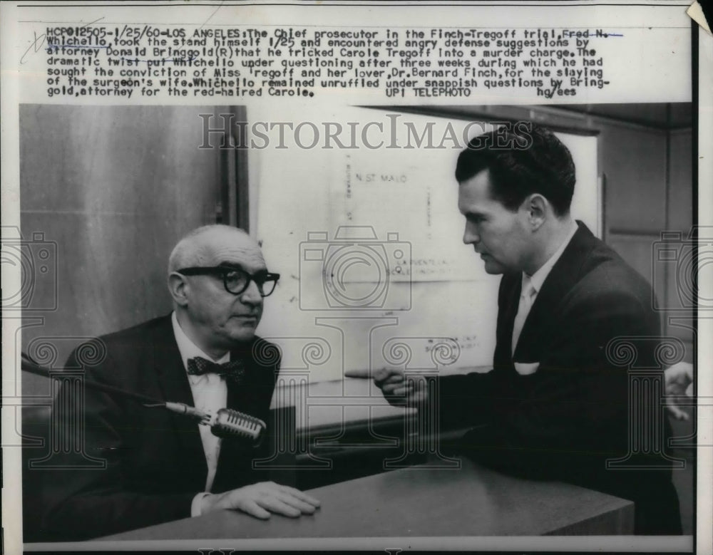1960 Press Photo Fred N. Whichello takes the stand. - nea20064 - Historic Images