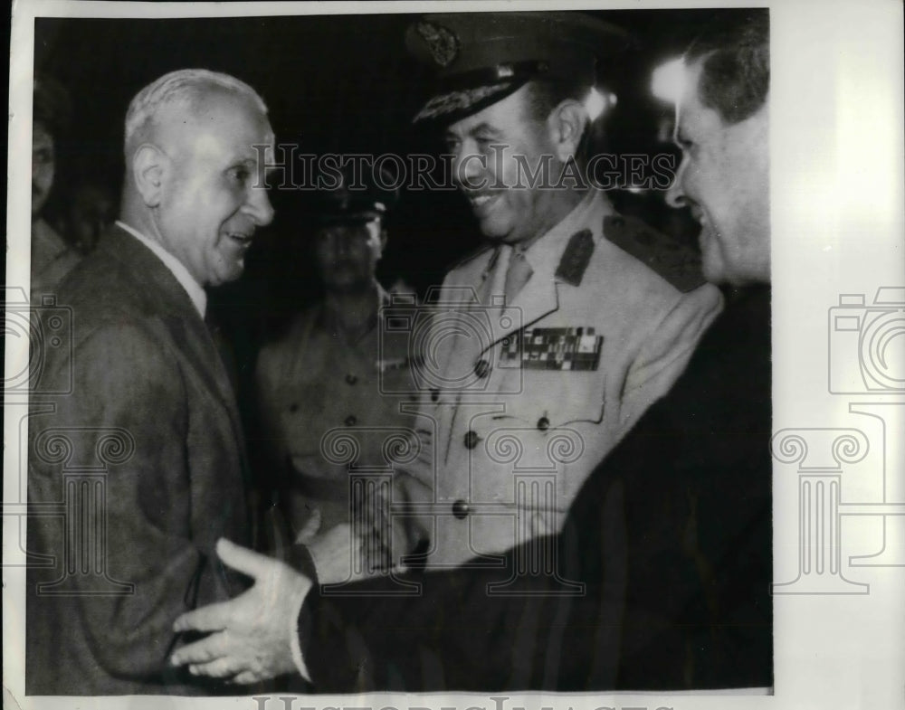 1969 Maj Gen Emile Bustani of Lebanon,Gen M Fawai &amp; HA Exxeddin - Historic Images