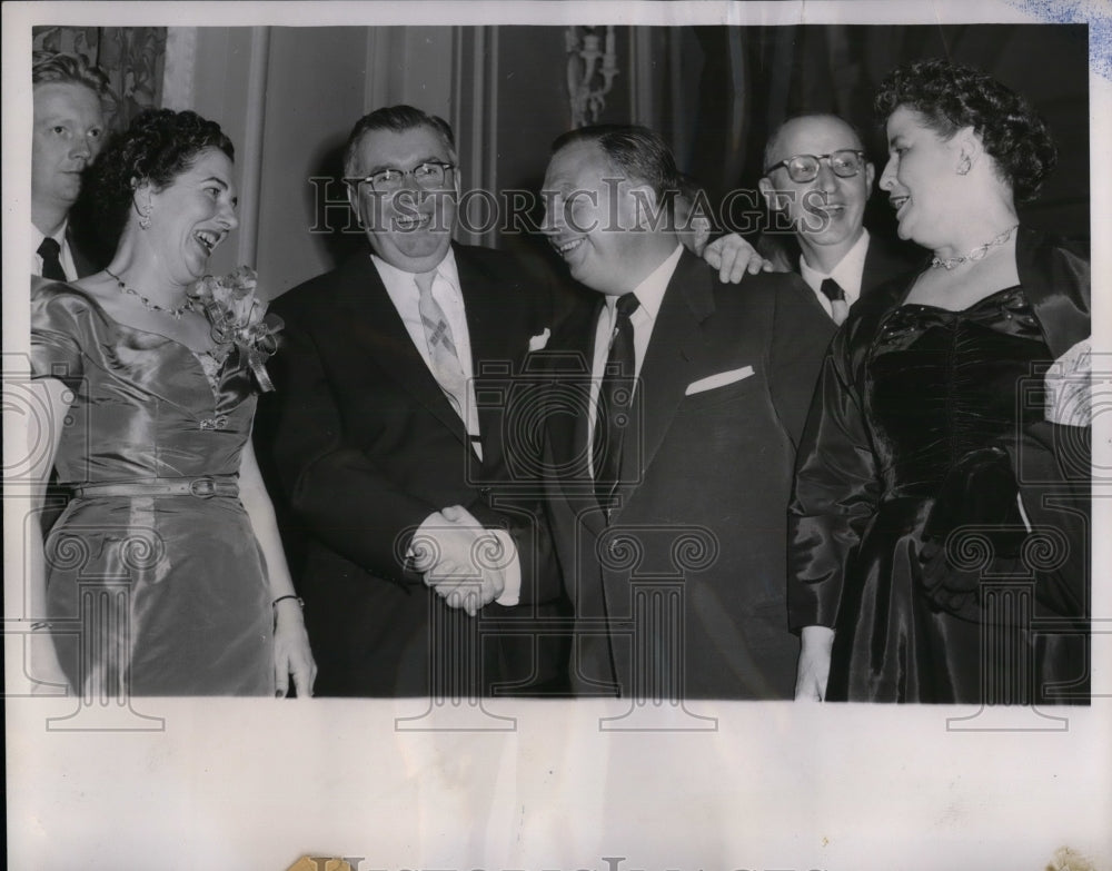1954 Press Photo Cleveland, Ohio Mayor Thomas Burke, now a Senator - nea20710-Historic Images