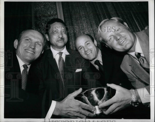 1970 Press Photo Frank Borman, Leon H. Sullivan, Joe Garagiola, Jack Nicklaus - Historic Images