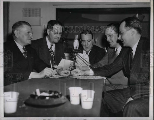 1946 Press Photo Secretary Of Agriculture Clinton Anderson And Four Gov Heads-Historic Images