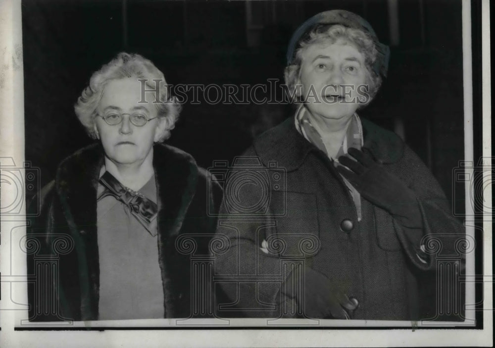 1959 Press Photo Mrs John Foster Dullas Wife of Sec of State &amp; Mrs Elanor Dullas-Historic Images