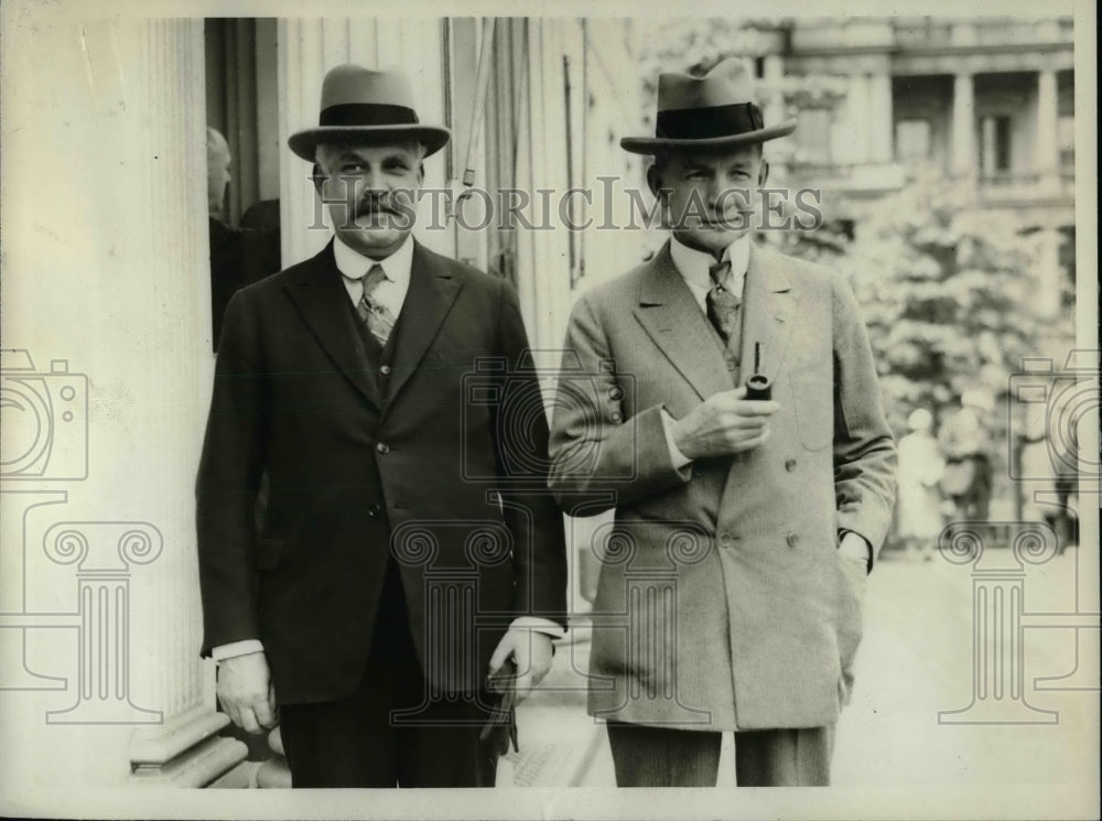 1926 Press Photo Sir Josiah Stamp & Vice President Dawes In Washington - Historic Images