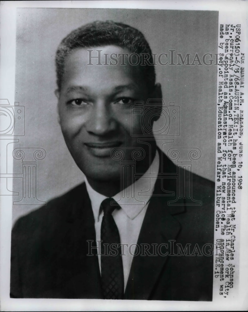 1968 Charles Johnson Jr is Sec of Health Education &amp; Welfare - Historic Images