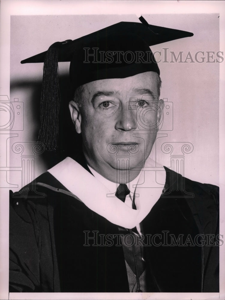 1942 Press Photo Robert Livingston Johnson 3rd President of Temple University - Historic Images