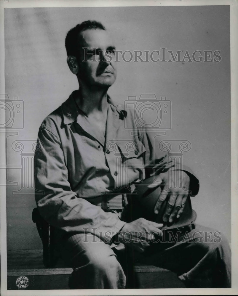 1945 Press Photo Brig. General William C. Dunkle, Commander - nea22232 - Historic Images