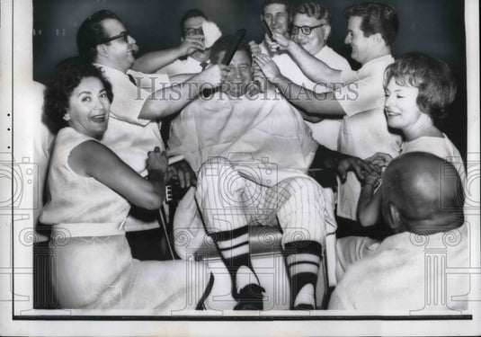1962 Press Photo 1st Annaul Barbers Night Out Master Barbers Association - Historic Images