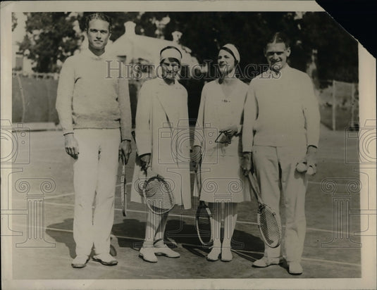 1929 Press Photo Tennis Champions Miss Margaret Blake & Penelope Anderson-Historic Images