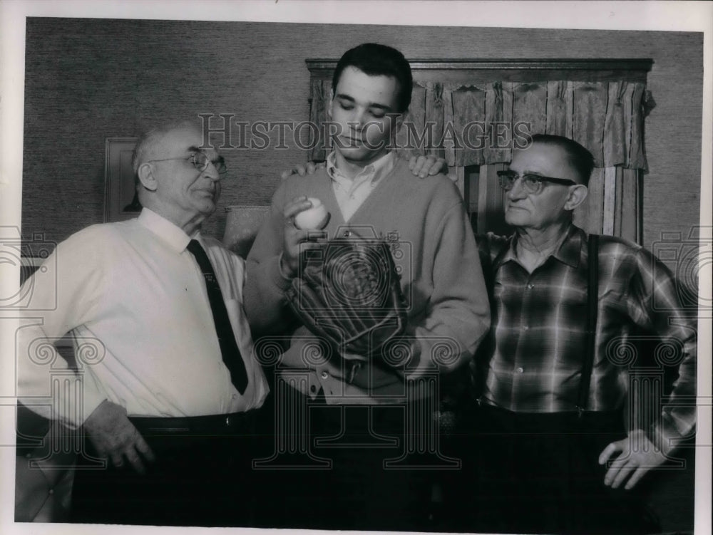1965 Cleveland Indians Pitcher William Busch & Grandfather - Historic Images