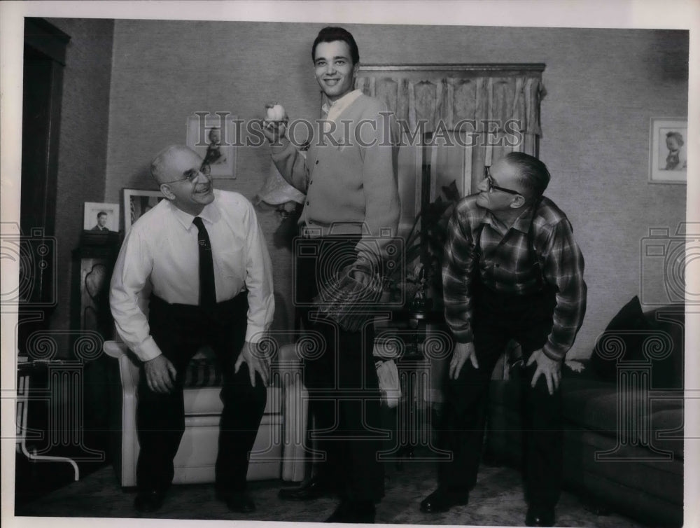 1965 Cleveland Indians Catcher William Busch & Grandfather - Historic Images