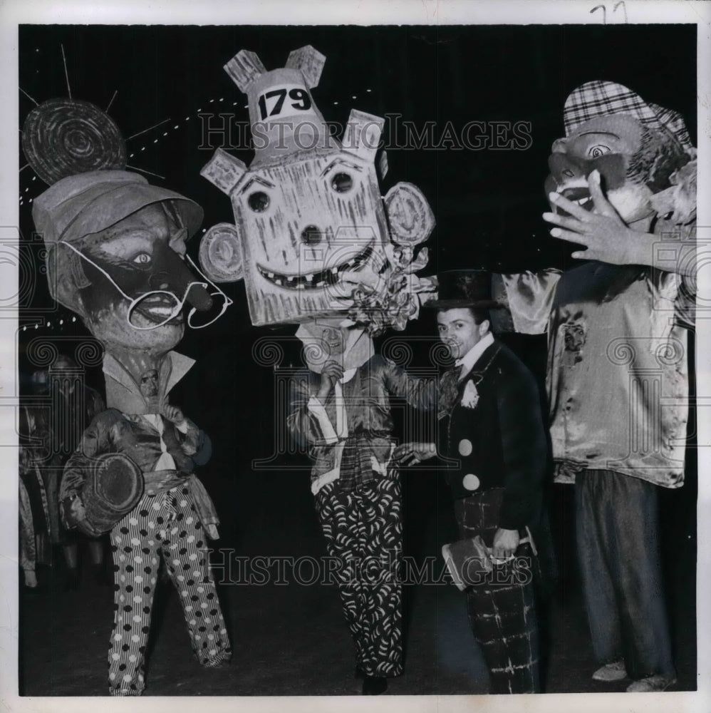 1950 Press Photo Subjects Of King Carnival To March In Upcoming Carnival Of Nice - Historic Images