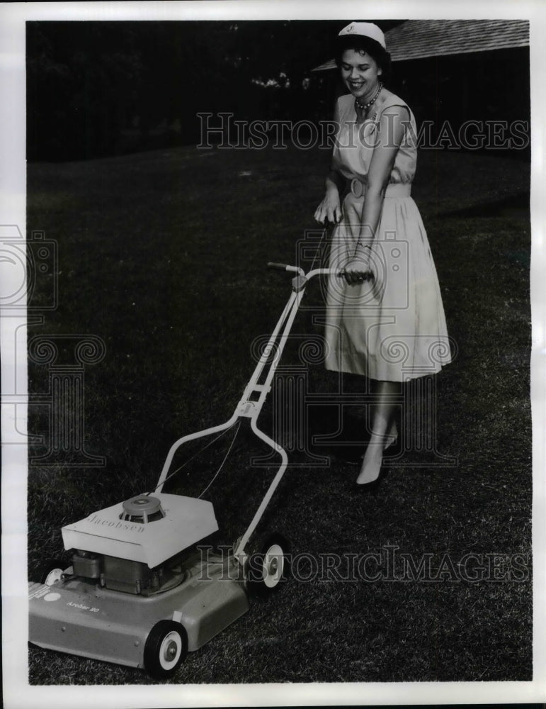 1962 Press Photo Electric Lawnmower - nea23703 - Historic Images