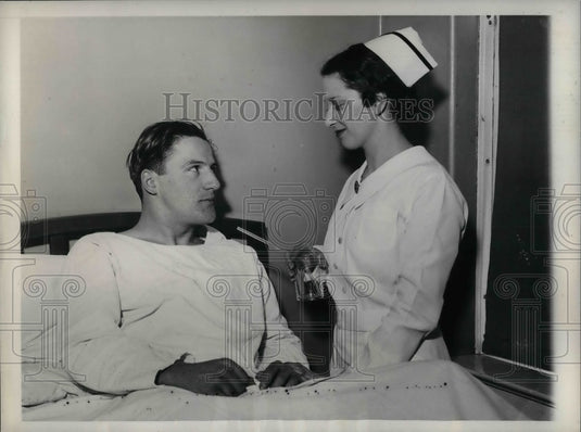 1936 Joe "Ducky" Medwick Cardinals Nurse Barner NJ General Hospital - Historic Images
