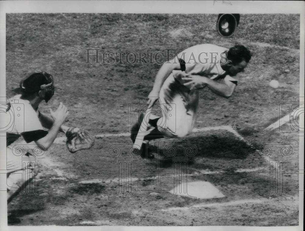 1961 Steve Boros of the Detroit Tigers Stumbles  - Historic Images