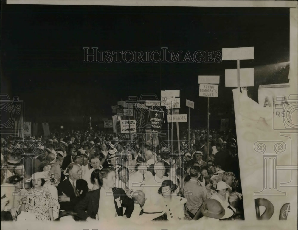 1936 Press Photo Democratic Natl Convention in Philadelphia-Historic Images
