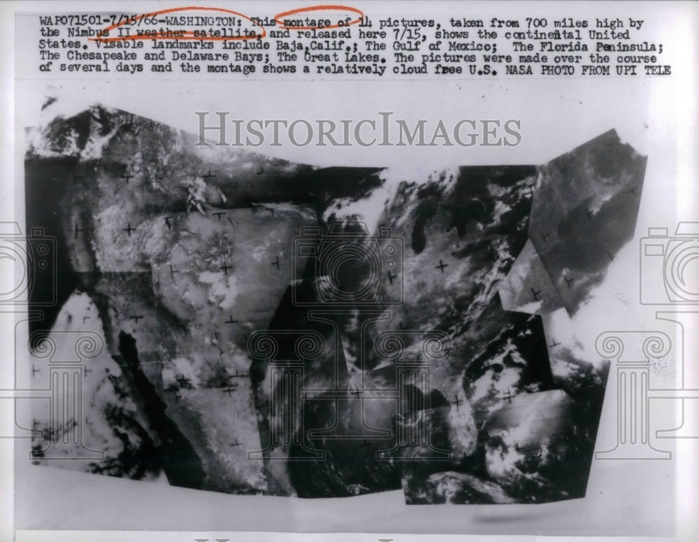 1966 Press Photo Taken for Nimbus II Weather Satellite - nea24953-Historic Images