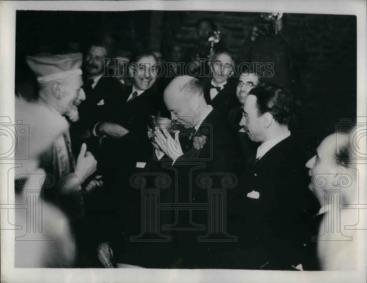1937 Press Photo U.S.Amb. WilliamC. Bullitt to France initiated as Grand Officer-Historic Images