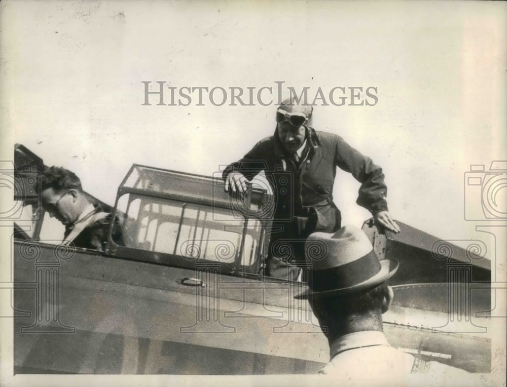 1934 Press Photo U.S. Amd. William Bullitt to USSR first fight over Moscow. - Historic Images