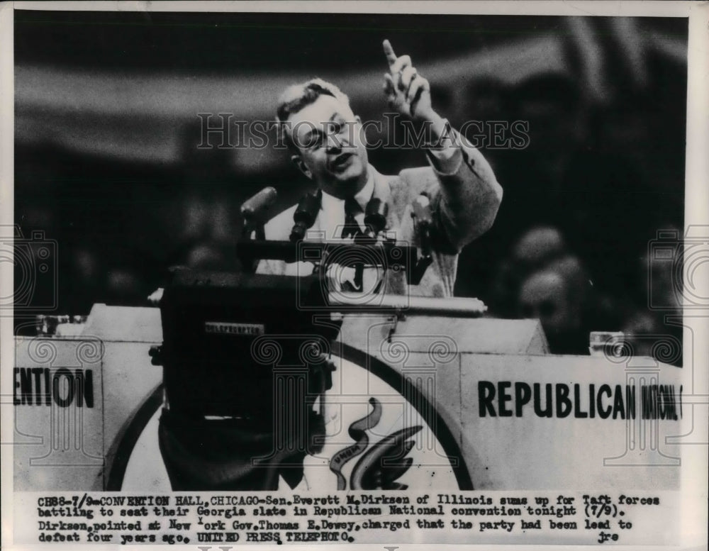 1952 Press Photo Senator Everett Dirksen of Illinois-Historic Images