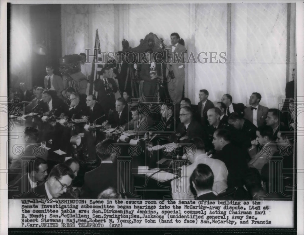 1954 Senator Everett Dirksen of Illinois Caucus Room  - Historic Images
