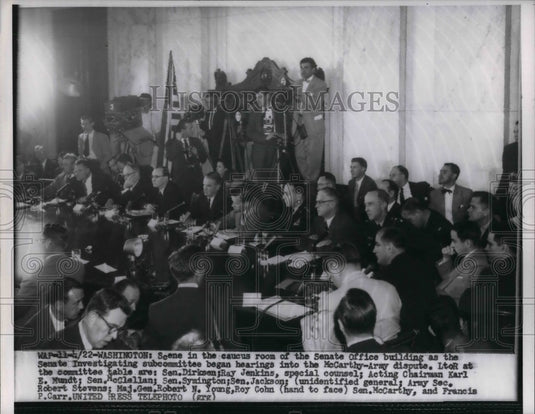 1954 Senator Everett Dirksen of Illinois Caucus Room  - Historic Images