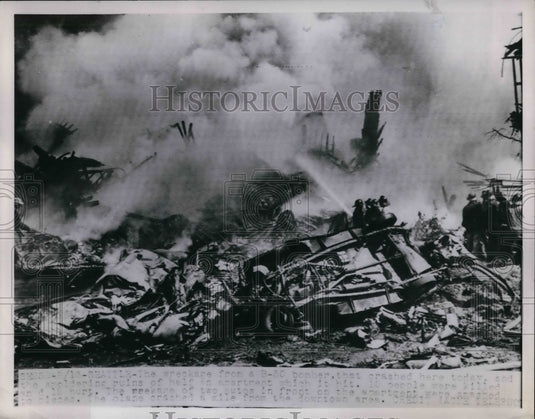 1951 Wreckage of B - Historic Images
