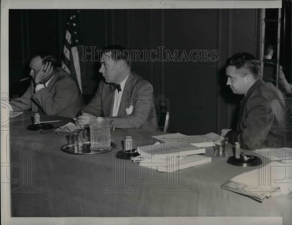 1946 Press Photo K.C., Mo House Comm. Rep Risley,R Slaughter,HD Wise - nea25429 - Historic Images