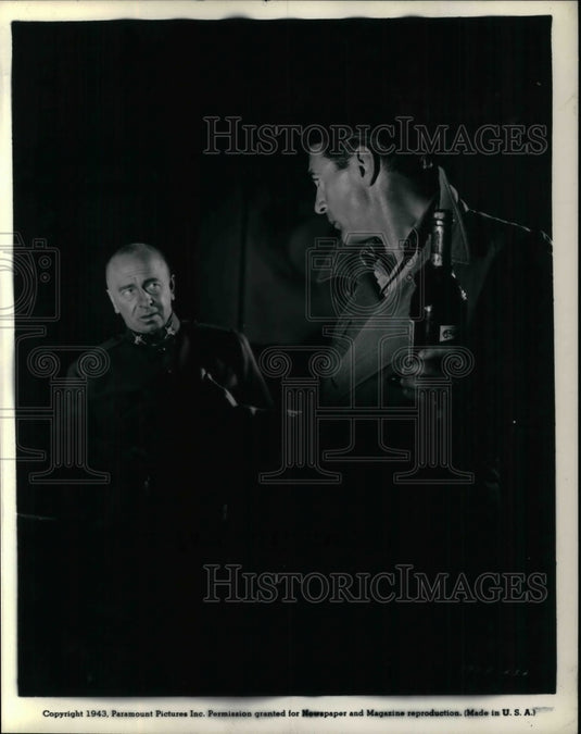 1943 Leo Bulgakof and Gary Cooper stars in"For Whom the Bell Tolls". - Historic Images