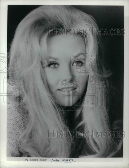 1969 Press Photo Sandy Roberts at TV Scout Meet - Historic Images