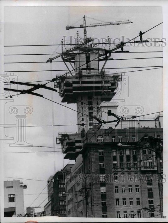 1969 Press Photo Mushroom Look Building in Johannesburg - nea25989-Historic Images
