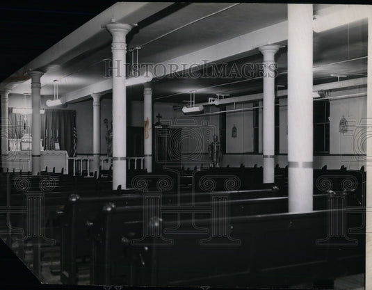 interior of a church  - Historic Images