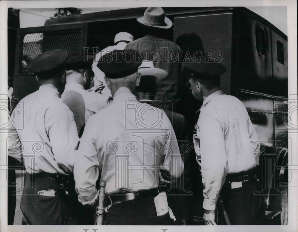 1952 Police Remove Workers On Strike Inter. Harvester Twine Mill - Historic Images