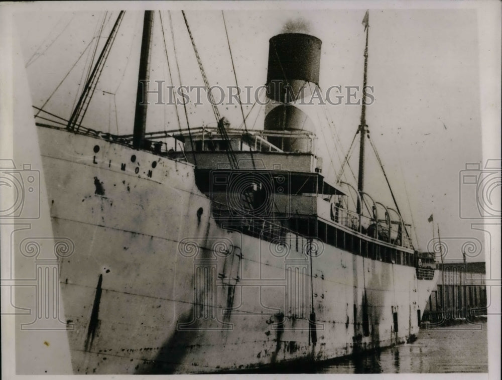 1935 Press Photo United Fruit Liner Limon, rescued the Morgan Liner Dixie. - Historic Images